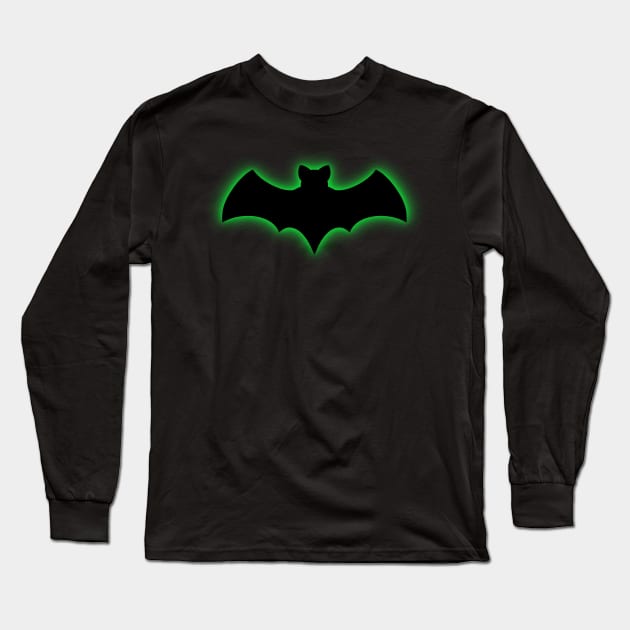 Green Bat Long Sleeve T-Shirt by mtucker9334